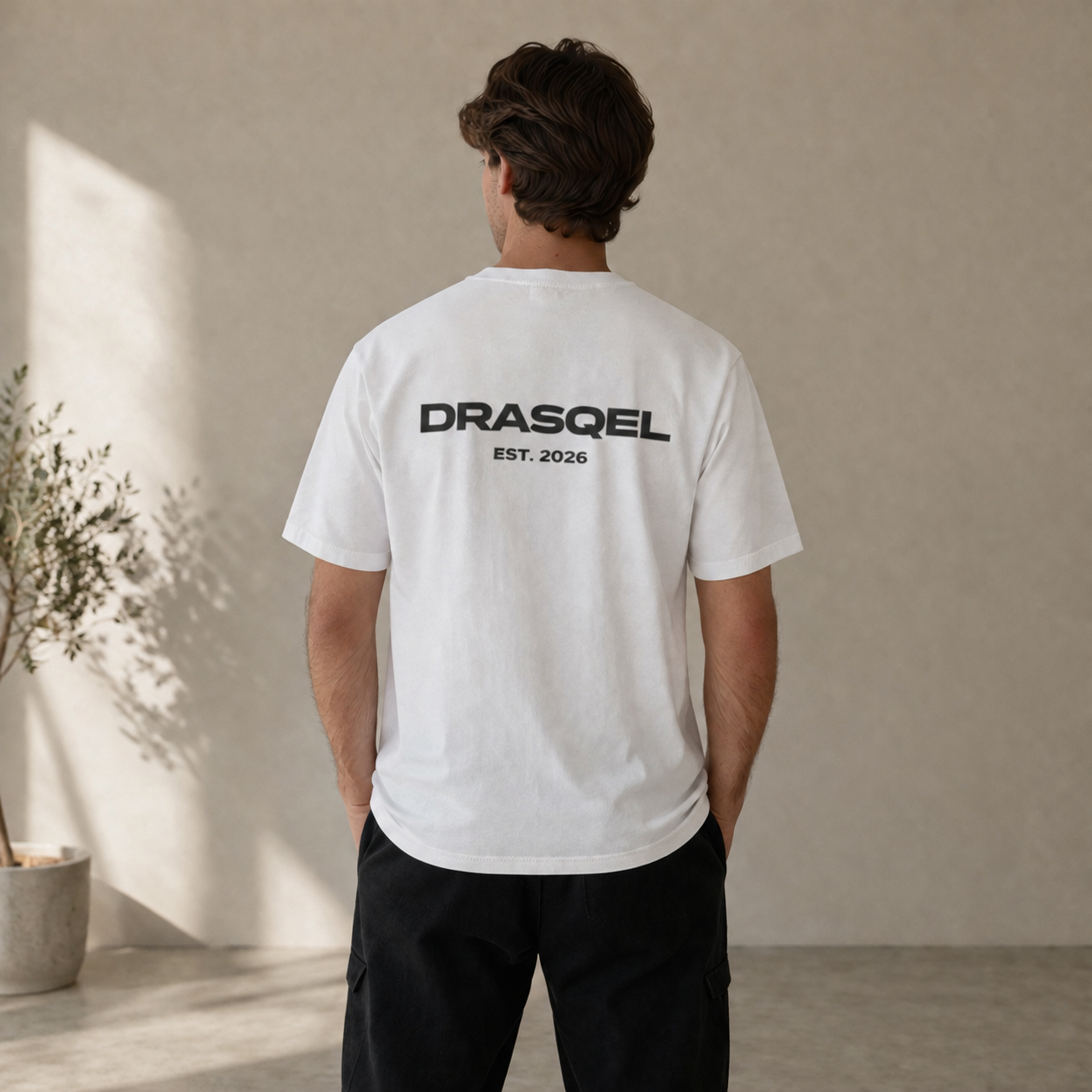 DRASQEL Signature Tee – White