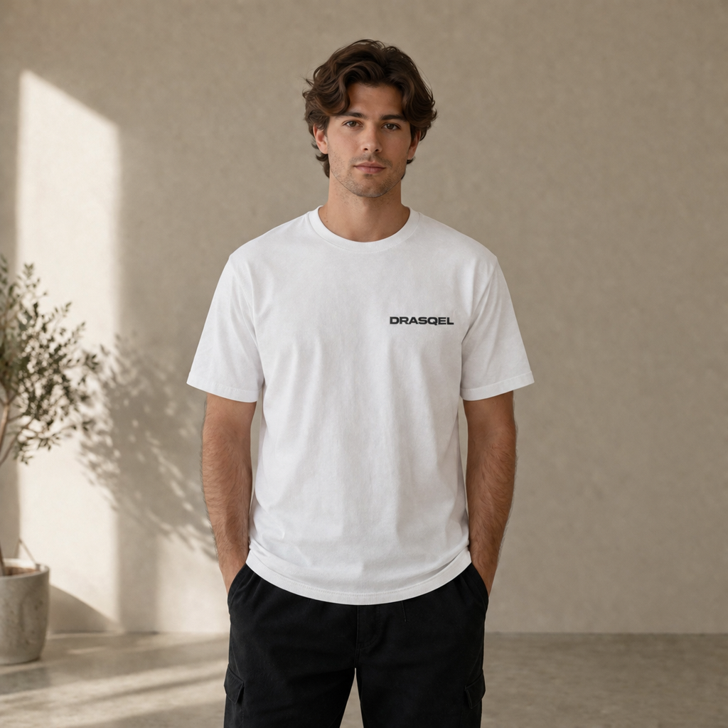 DRASQEL Signature Tee – White