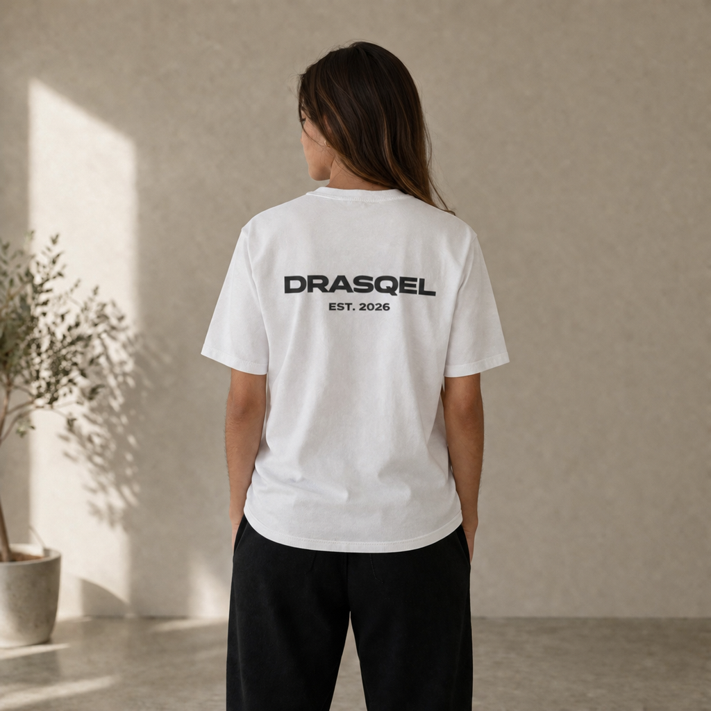 DRASQEL Signature Tee – White