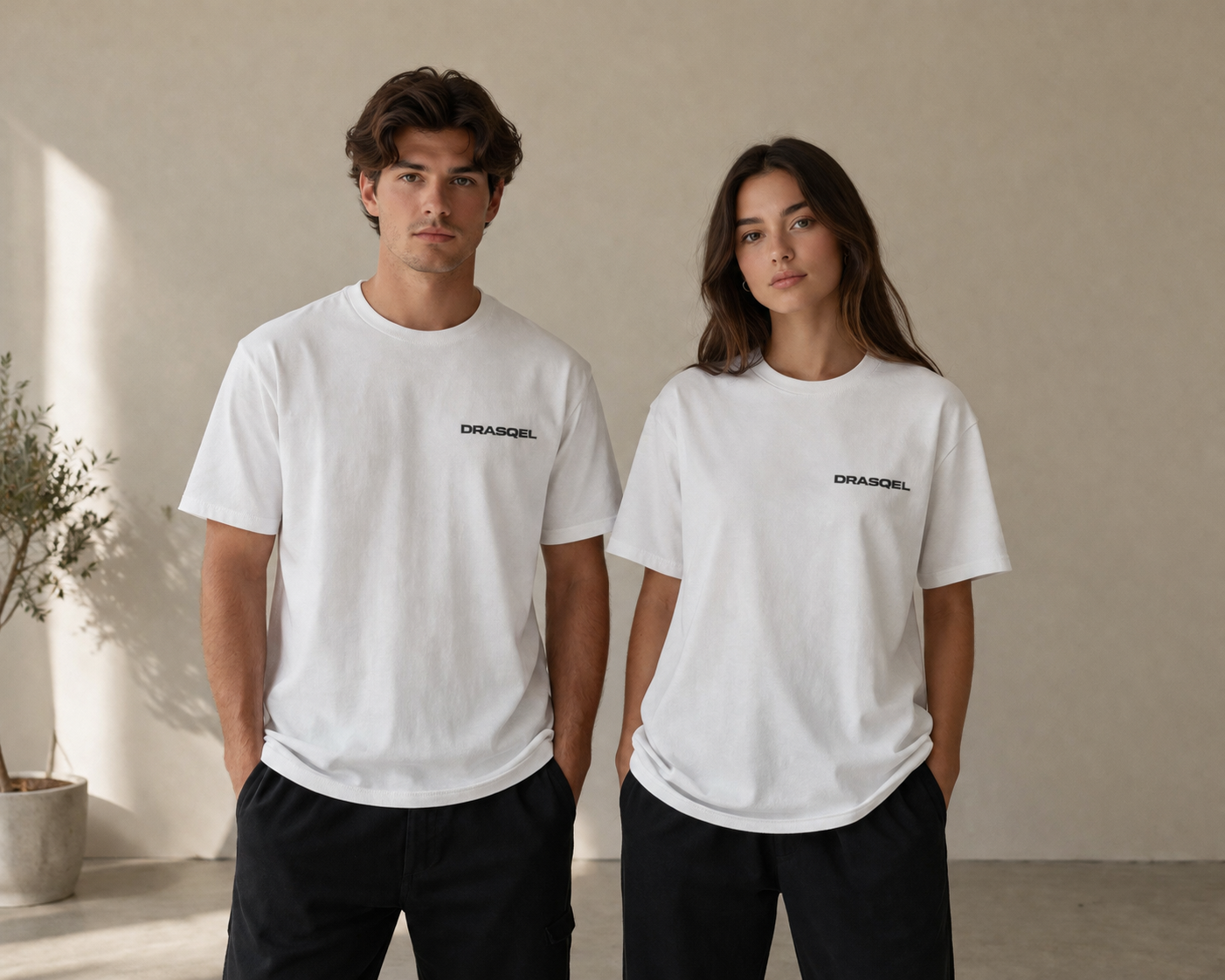 DRASQEL Signature Tee – White