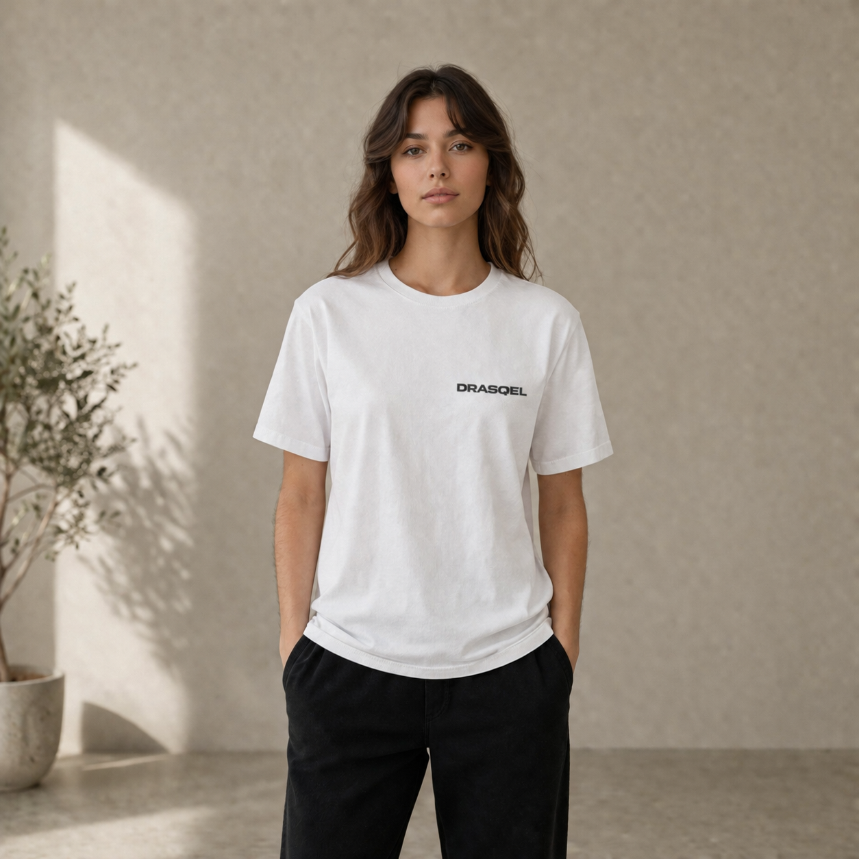 DRASQEL Signature Tee – White
